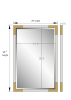 Chloette Iron Framed Vanity Wall Mirror