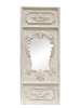 Angelique French Trumeau Stone White Wall Mirror