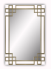 Elegant Frame with Gold Iron Overlay Wall Mirror