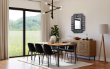 Olivia Glossy Openwork Frame Accent Wall Mirror