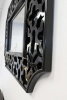 Olivia Glossy Openwork Frame Accent Wall Mirror