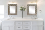 Crystal Distressed Decorative Wall Mirror