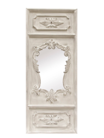 Angelique French Trumeau Stone Accent Wall Mirror