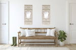 Angelique French Trumeau Stone Accent Wall Mirror
