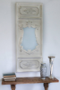 Angelique French Trumeau Stone Accent Wall Mirror