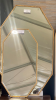 Mia Modern Large Octagon Tray Frame Wall Mirror
