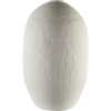 32" Narrow White Textured Ceramic Vase