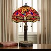 Dark Metal Two Light Candlestick Table Lamp With Shade