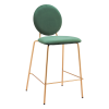 26" Velvet Steel Counter Height Bar Chairs