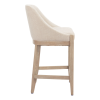 Fabric Wood Counter Height Bar Chair