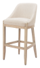 Fabric Wood Bar Height Bar Chair