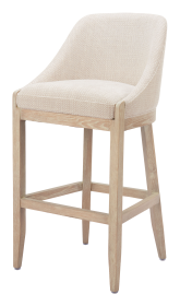 Fabric Wood Bar Height Bar Chair