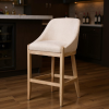 Fabric Wood Bar Height Bar Chair