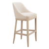 Fabric Wood Bar Height Bar Chair