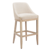 Fabric Wood Bar Height Bar Chair