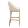 Fabric Wood Bar Height Bar Chair