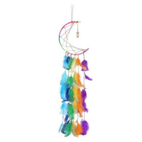1pc Colorful Dream Catcher; Creative Bead Moon Dreamcatcher For Wall Hanging Decor Home Decoration Festival Gift Valentine's Day Gifts Birthday G