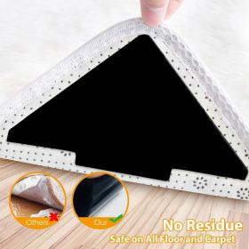 8pcs Rug Gripper; Double Sided Non-Slip Rug Pads Rug Tape Stickers; Washable Area Rug Pad Carpet Tape Corner Side Gripper For Hardwood Floors And