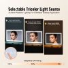 Large Vanity Mirror with Lights, Three Color Lighting Modes, Lighted Makeup LED Mirror,5X Magnification,USB Port,Smart Touch Control,Desktop Wall-Moun