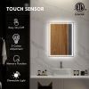 LED Bathroom Vanity Mirror 32x24 Inch Smart Touch Dimmable 3 Colors Makeup Mirror