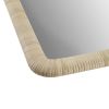 Natural Rattan Rectangle Wall Mirror Natural See below