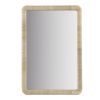 Natural Rattan Rectangle Wall Mirror Natural See below