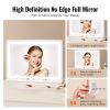 Large Vanity Mirror with Lights, Three Color Lighting Modes, Lighted Makeup LED Mirror,5X Magnification,USB Port,Smart Touch Control,Desktop Wall-Moun