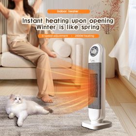2000W Six-speed Adjustable Indoor Heater, The Best Choice For Home Use (Option: White)