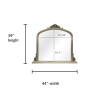 Amarone Ornate Molding Mantle Mirror