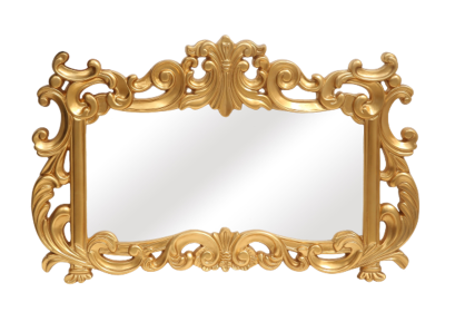 LaRue Traditional Ornate Horizontal Wall Mirror (Color: Gold)