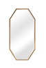 Mia Modern Solid Wood Octagon Accent Wall Mirror