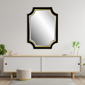 CHANELLE WALL & VANITY MIRROR (Color: EBONY/GLD)