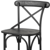 Wood Iron Counter Height Bar Chair