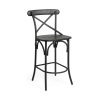Wood Iron Counter Height Bar Chair