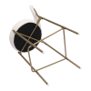 Velvet Metal Low Back Bar Height Bar Chairs