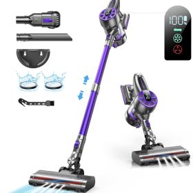 450W 36kPa Powerful Cordless Handheld Vacuum With LED Display, 40-Minute Battery Life, Rechargeable, Suitable For Home Use And Cleaning Pet Hair, (Option: Purple)