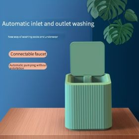 Random Color Fully Automatic Mini Washing Machine Baby Clothes Underwear Small Washing Machine Dormitory Socks Washing Machine (Option: 1PCs)