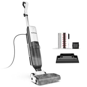 4-in-1 Steam Vacuum Mop Self-Cleaning Wet Dry Vacuum For Hardwood Floors Carpets High-Temperature Steam With LED Display (Option: Graywhite)