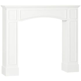 Modern Fireplace Mantel, Surround Mantels for Fireplace with Decorative Pattern Interior Width 29" White (Option: White-1215x290x675 mm)