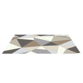 VEVOR Area Rug, 5 x 7 ft Large Washable Rug, Non-Slip and Tear-Resistant Soft Carpet, Pet & Child Friendly Modern Area Rugs, Indoor Mat for Bedro (Color: dark grey, size: 5 x 7 ft)