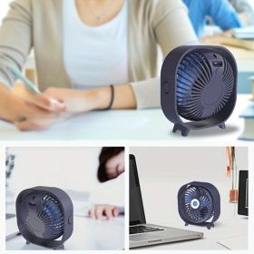 Random Color New Desktop Small Fan Rechargeable Desktop Fan Portable Office Student Dormitory Home Mini Fan Mute (Option: 1PCs)