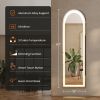 3 Color Lighting Mirror with LED Lights, 64"x21" Lighted Floor Standing Mirror with Stand, Wall Mounted Hanging