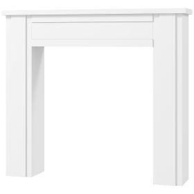 Modern Fireplace Mantel, Freestanding Fireplace Surround with Leg for Electric Fireplaces, 44.7" W x 40" H, White (Option: White-1210x310x690 mm)